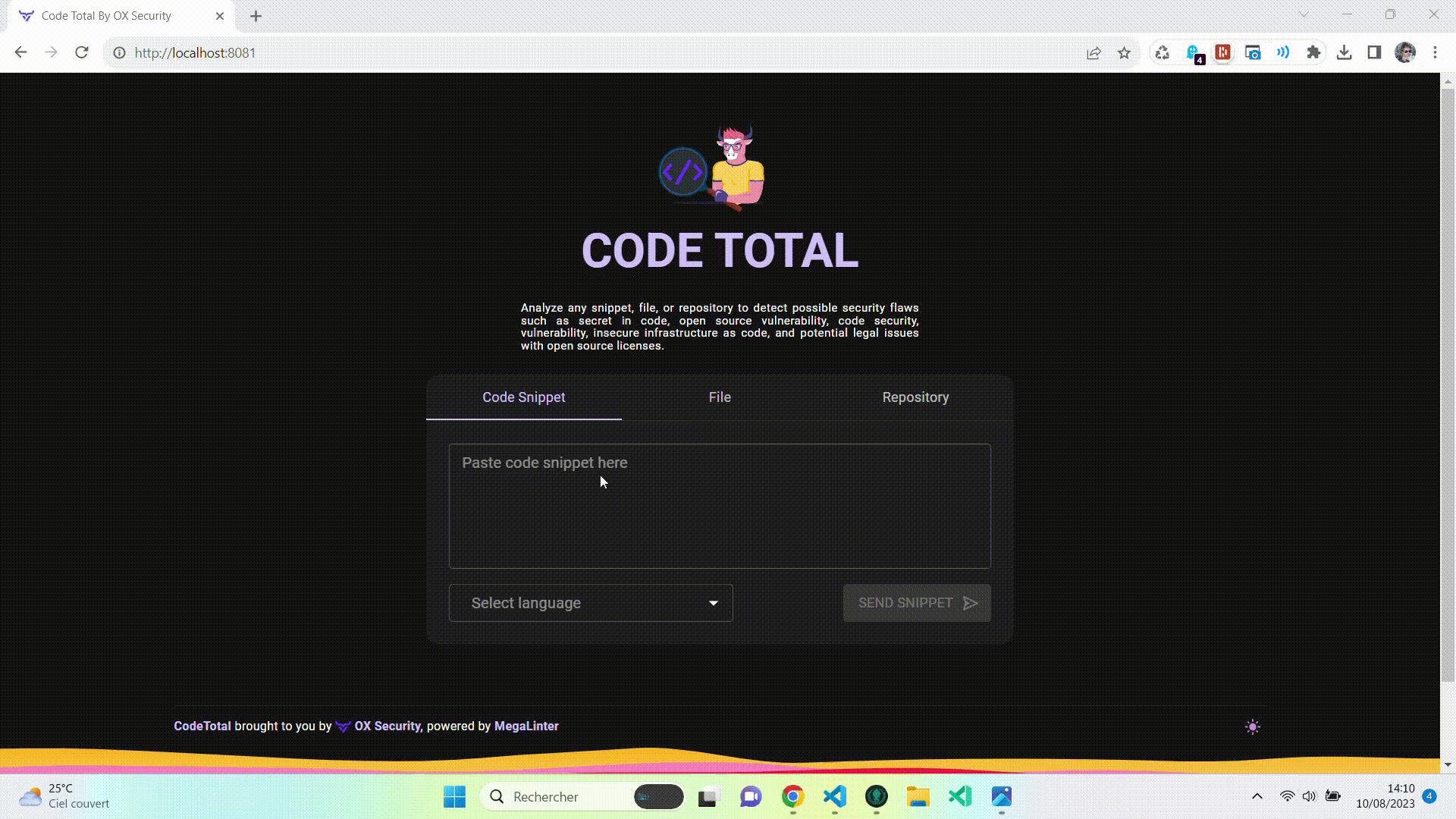 CodeTotal Screenshot
